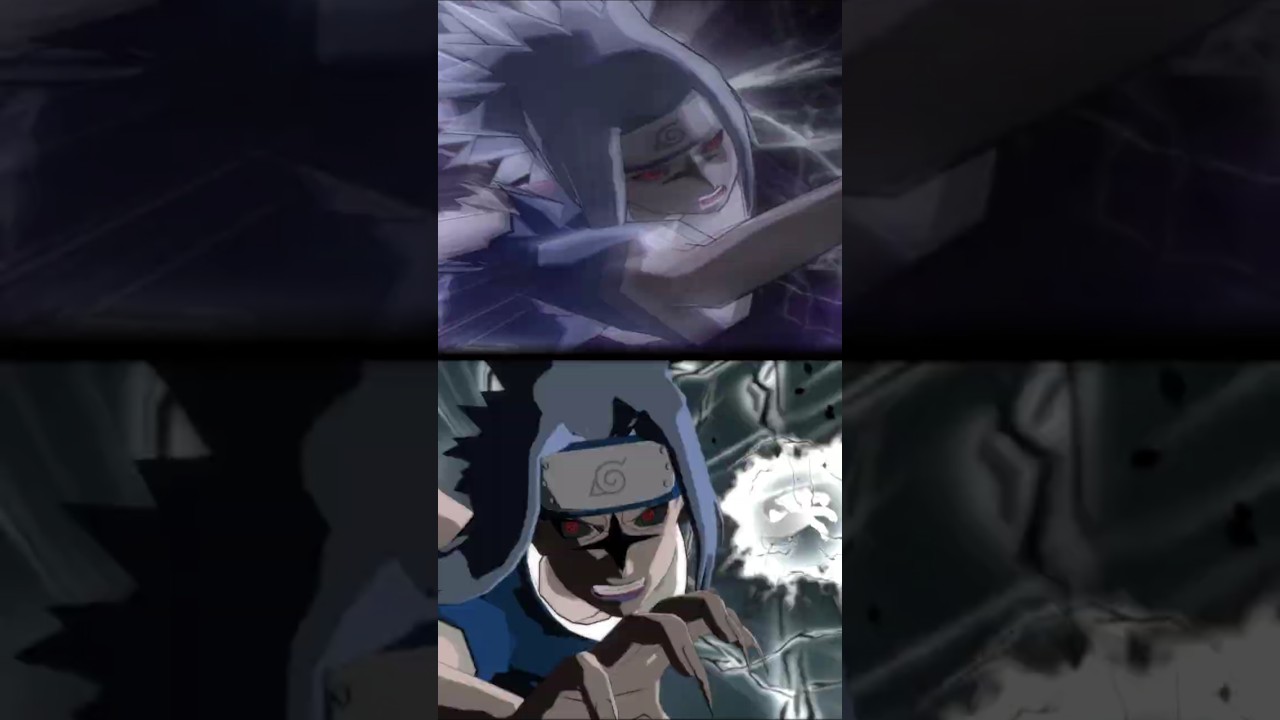 Sasuke Onyx Chidori Ultimate Jutsu Evolution in Naruto Ultimate Ninja Series 