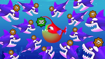 #Fish Evolution - Level up fish max level # Gameplay (merge fish ) Insect Evolution #