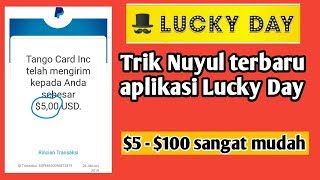 Woow $5-$100 100% legit~aplikasi LUCKY DAY~aplikasi penghasil Dollar terlegit 2019 screenshot 5