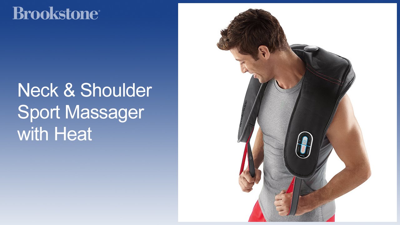 Brookstone 2-in-1 Tapping and Shiatsu Neck & Shoulder Massager