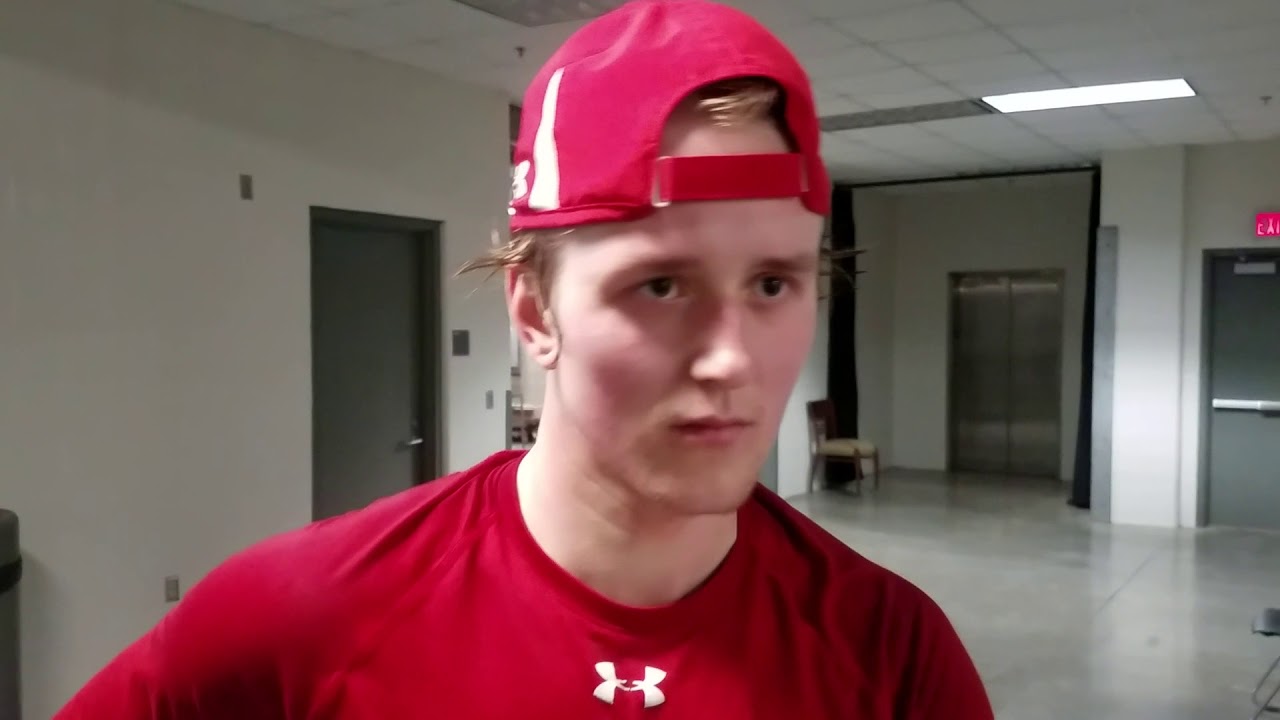 Linus Weissbach looks ahead to the Wisconsin Badgers men's hockey series at Ohio State