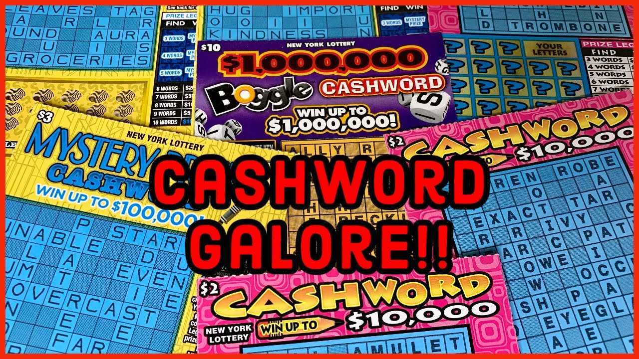 So Many Cashwords | $1,000,000 Boggle Cashword | New York Lottery Scratch Off Tickets