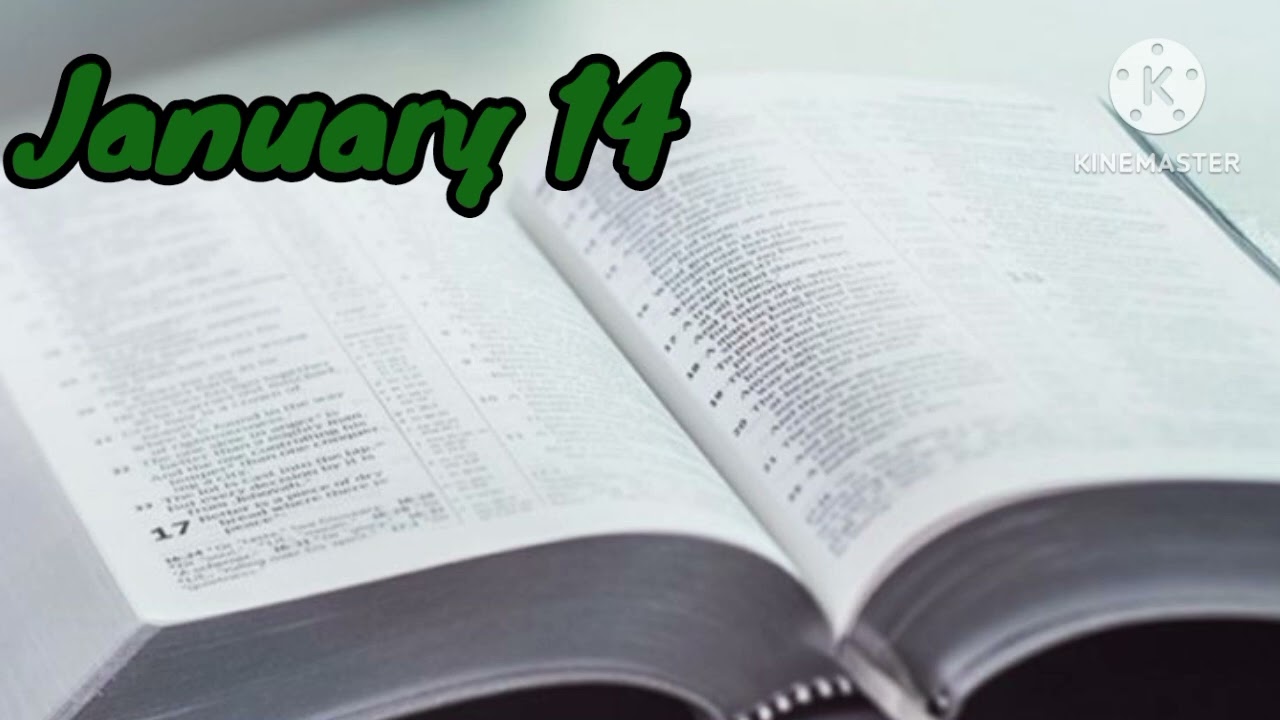 நாள் 14|| ஒரு வருடத்தில் முழு வேதாகமம்|| ஜனவரி 14 