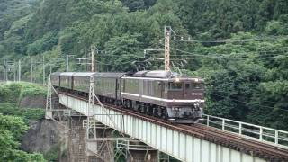 JR上越線 EF64-1001+旧客 乗務員訓練