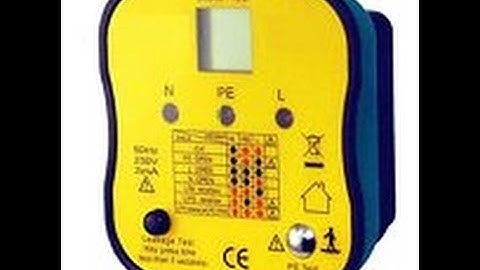 Socket Tester Including Proper Ground Test