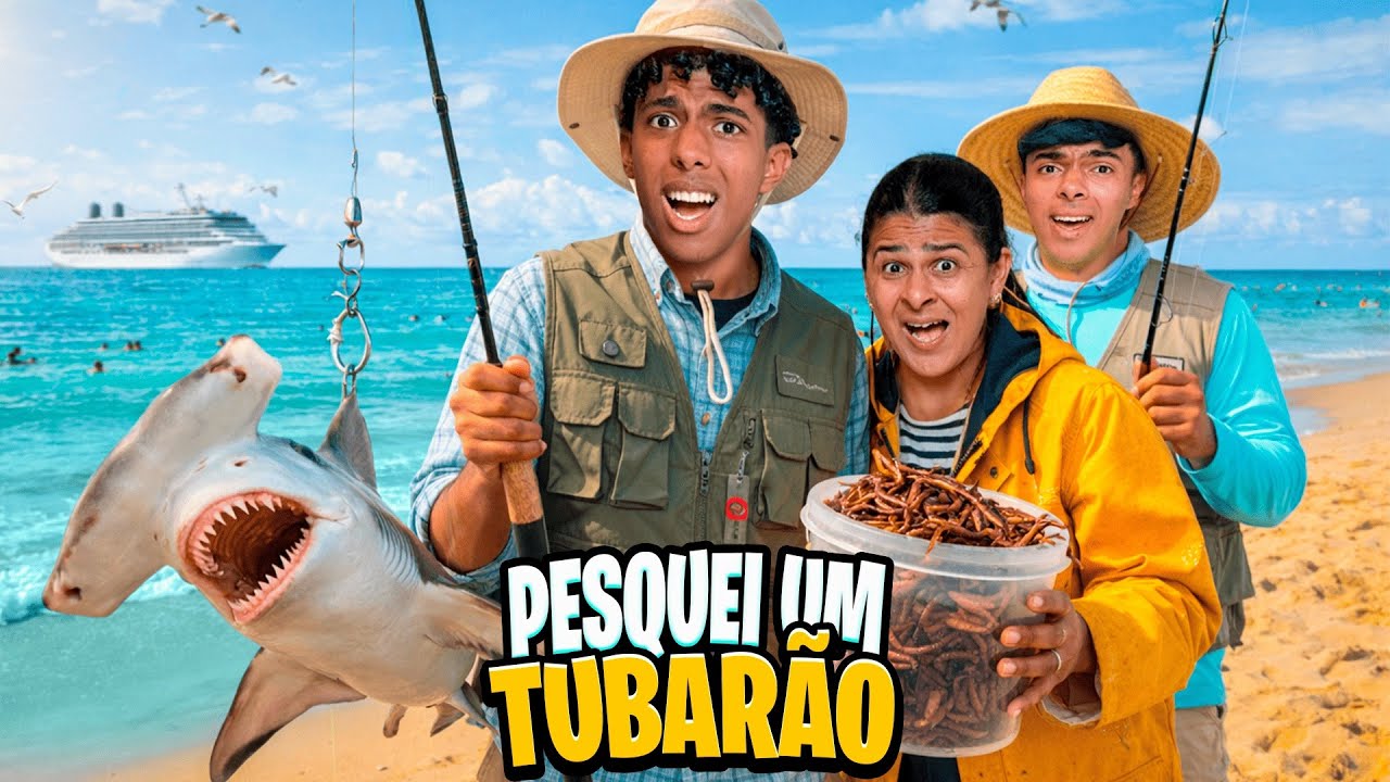 FOMOS PESCAR E PESCAMOS UM TUBARÃO! *FOMOS MORDIDOS?