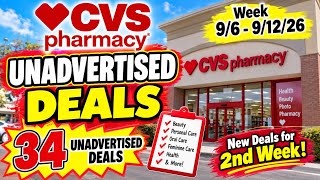 CVS unadvertised deals 9/6/26-9/12/26 | 🔥34 unadvertised deals