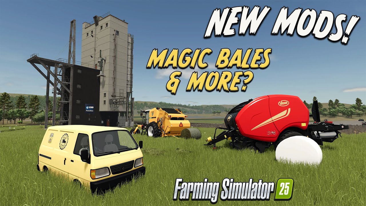 MAGIC BALES IS JUST THE BEGINNING?!! FARMING SIMULATOR 25 MOD (Review)