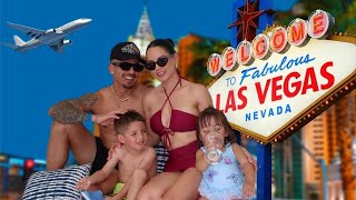 GAEL AND KAELI TAKE VEGAS!! First time taking the kids 👀🎰