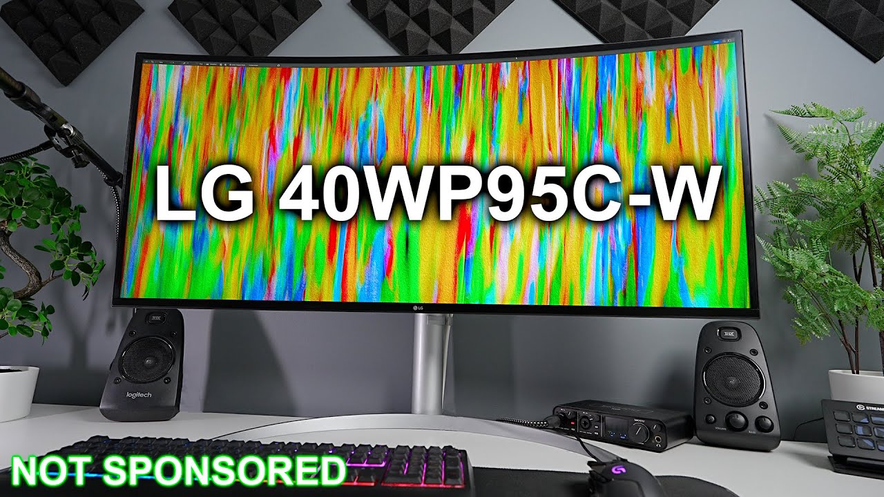 LG UltraWide 40WP95C-W 39.7 21:9 Curved FreeSync 5K2K 40WP95C-W