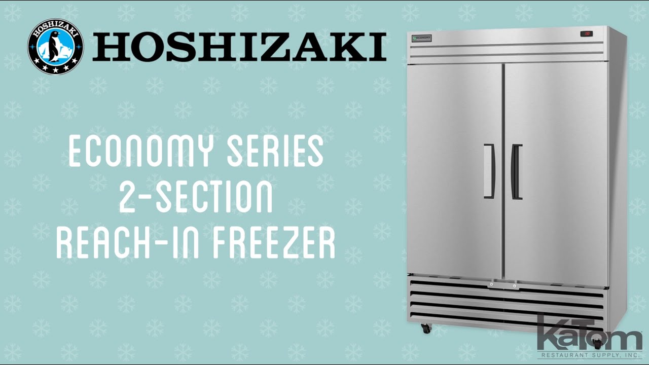 Hoshizaki Economy Series 2-Section Reach In Freezer (EF2A-FS) - YouTube