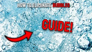 How to remove air bubbles from your return lines.