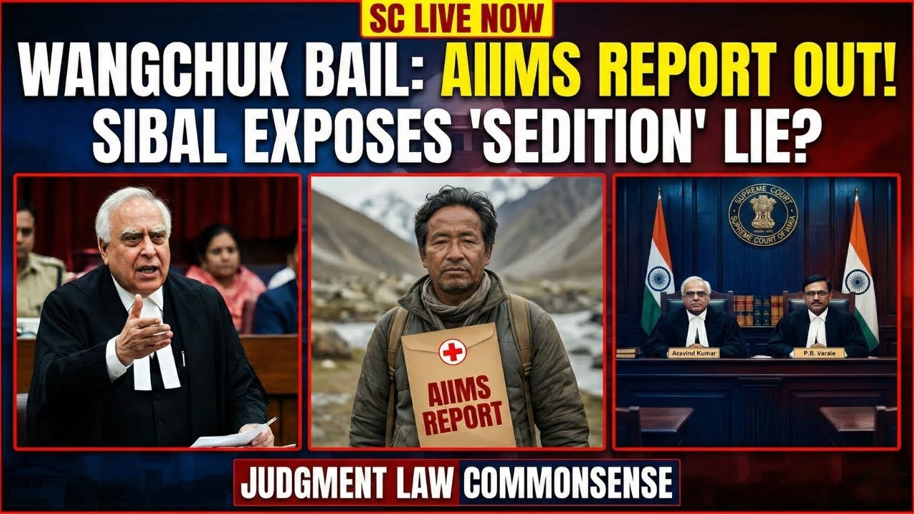 SUPREME COURT LIVE: Kapil Sibal EXPOSES "Fake" Evidence? | Sonam Wangchuk Bail Hearing