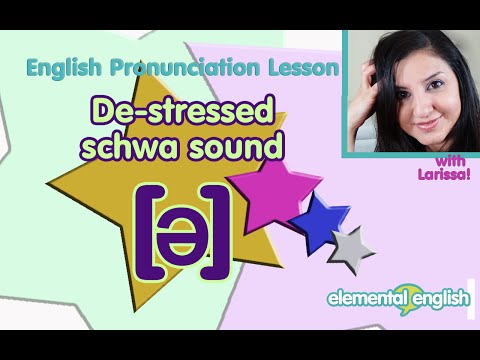 .ə.The De-Stressed Schwa Vowel Sound Part 1 English Pronunciation Lesson