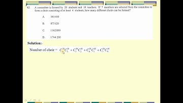 2021 HKDSE Maths Core Paper 2 Solution q42, Permutations(排列) and Combinations(組合)