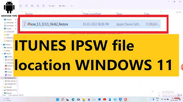 itunes ipsw file location windows 11