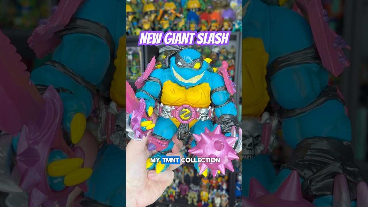 This Slash is a handful! TMNT Mondo soft vinyl toy #tmnt #toys