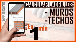 CANTIDADES DE LADRILLOS EN MUROS Y TECHOS | APLICACION GRATUITA PARA TU CELULAR screenshot 3