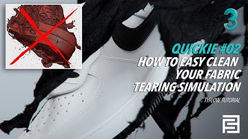 How to easily clean your fabric tearing simulation | 3dsmax x tyflow