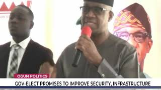 Ogun governor-elect promises to improve security, infrastructure
