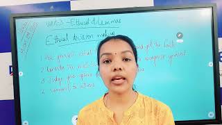 IGNOU M.COM 3ND SEM BUSINESS ETHICS & CSR UNIT 3