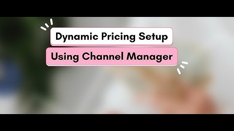 How to Setup Dynamic Pricing in Bookingjini Channel Manager