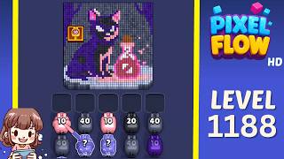 Pixel Flow Level 1188 Solution Walkthrough