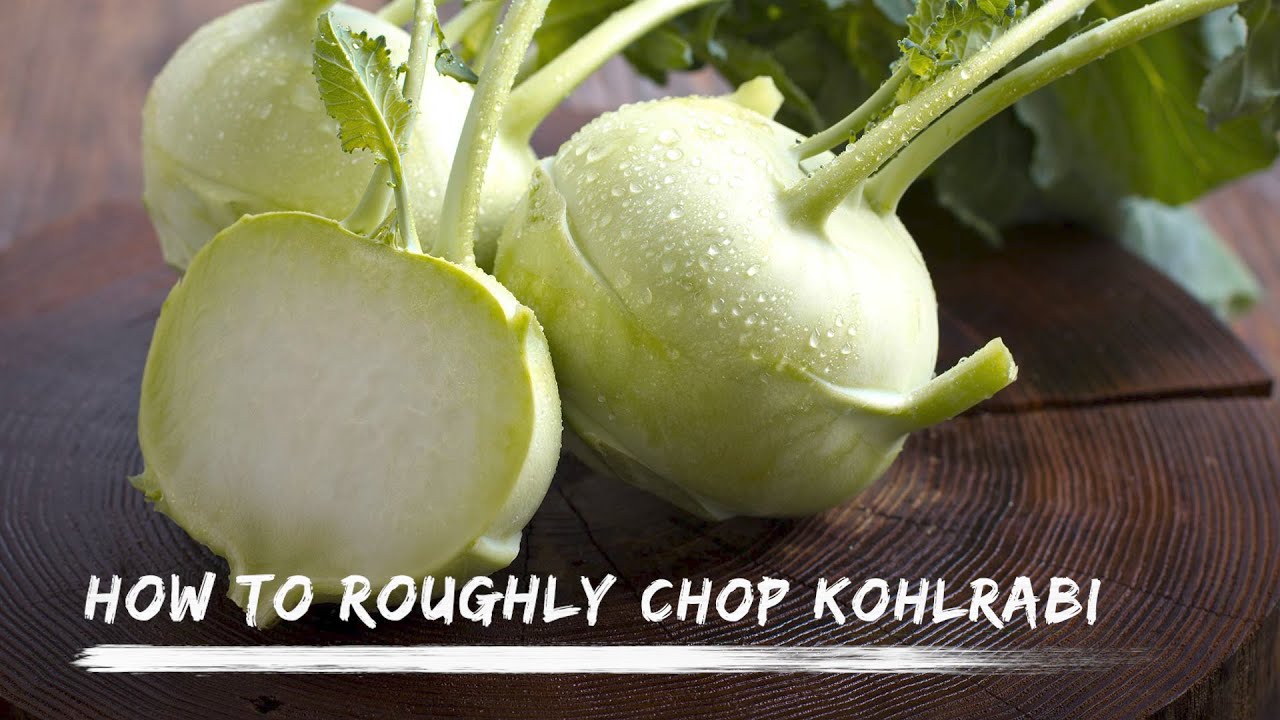 How to chop kohlrabi YouTube