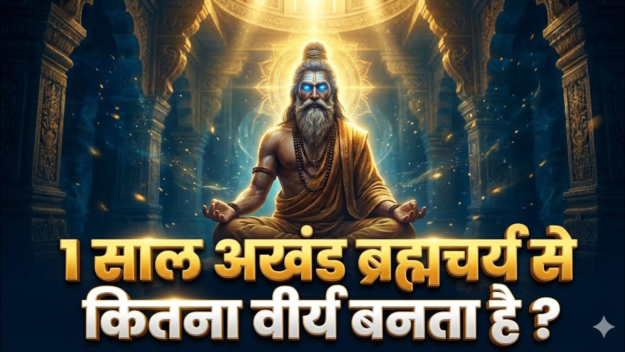 1 साल अखंड ब्रह्मचर्य से शरीर में कितना वीर्य बनता है? 😳 Science + Spiritual Truth Revealed! 🔥