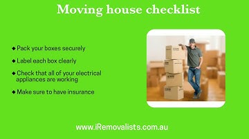 Moving house checklist for Australians #removalists #removalistsmelbourne