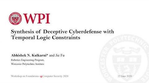 Synthesis of Deceptive Cyberdefense with Temporal Logic Constraints