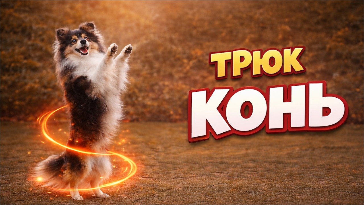Учим трюк КОНЬ - собака ходит на задних лапах