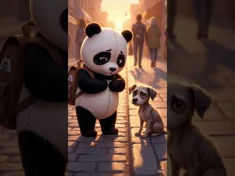 The Panda Who Shared His Food 🐼❤️ | Heartwarming Short Story #shorts  #panda #animationstory #love