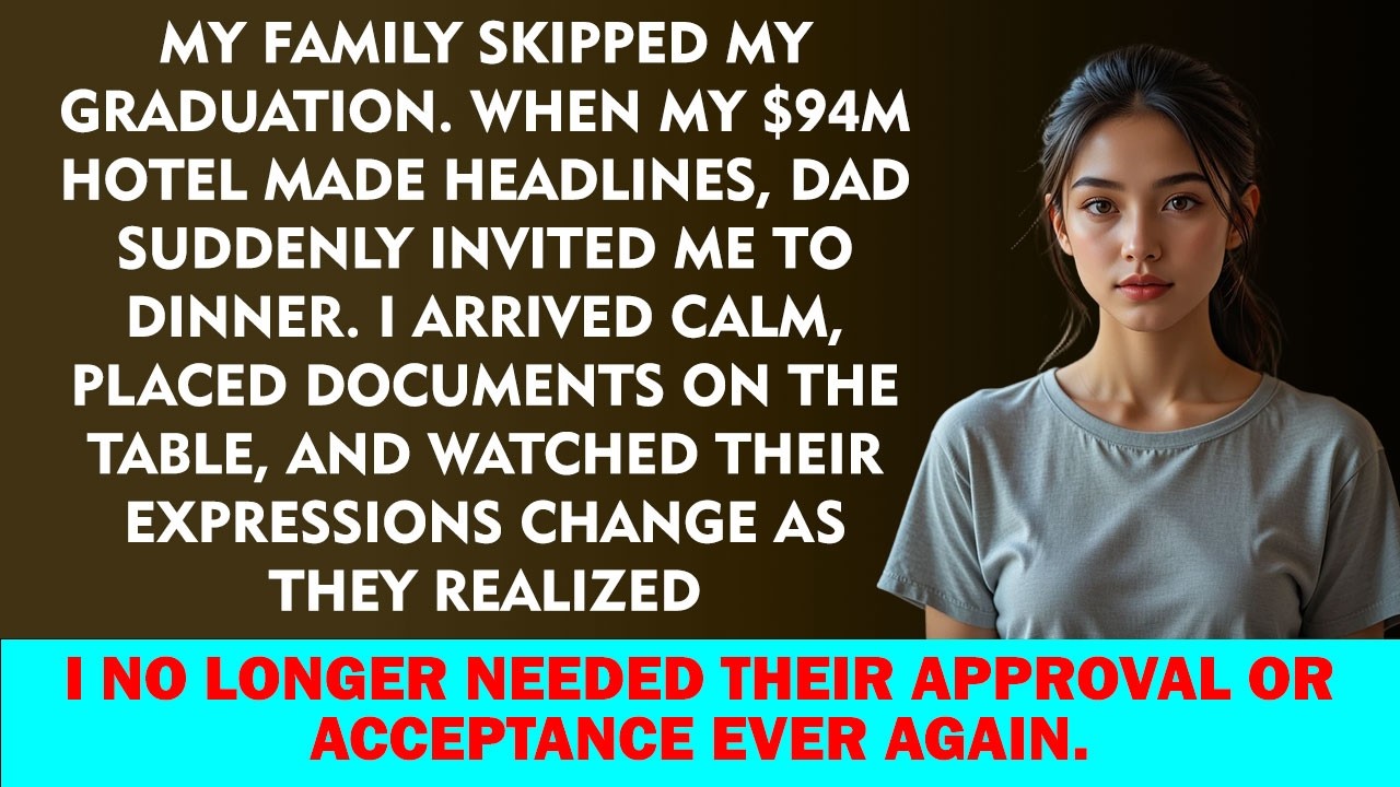 My Family Skipped My Graduation — When My $94M Hotel Empire Hit the News, Dad Texted Me