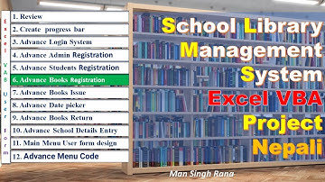 SLMS-6 Advance  Books Regsition Userform in Excel VBA - Man Singh Rana