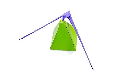 Origami Balancing Bird - how to make easy origami bird