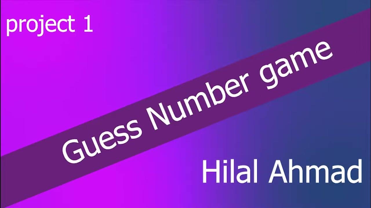 How to make python Guess Number Game || python and guess number ...