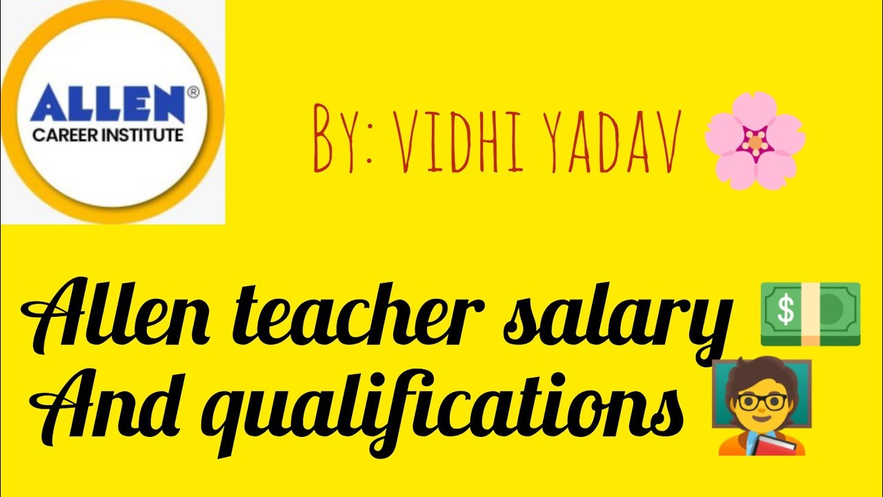 Allen teacher salaryAllen teacher ki salary kitni hoti hai 🧑‍🏫💵विधि