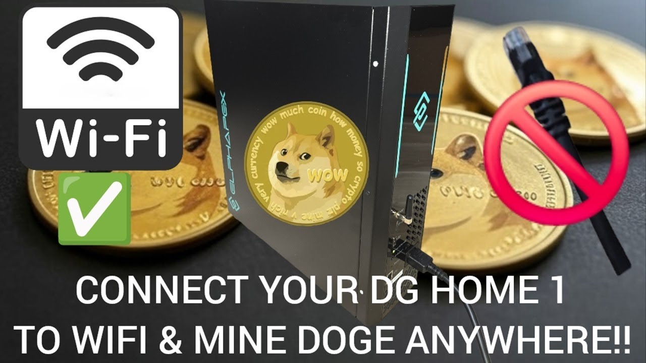 Connect your Elphapex DG Home 1 to WIFI FAST & EASY! (Mine DOGECOIN  ANYWHERE in your home!)