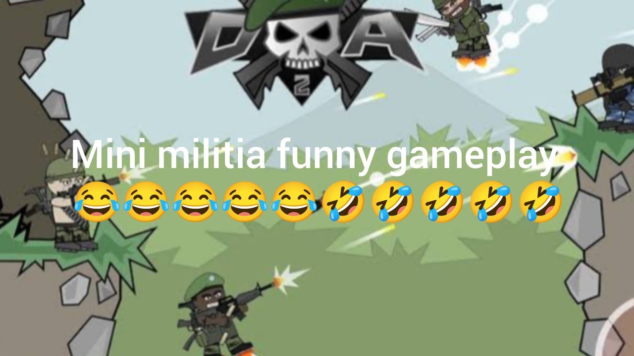 Mini militia funny gameplay 😂😂😂😂😂😂😂