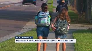 Masks returning at 2 New Jersey school districts