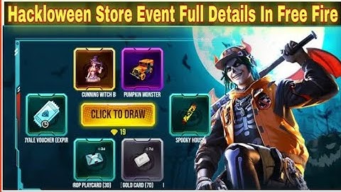 hackloween store event free fire | free fire hacklloween store event | free fire new event today