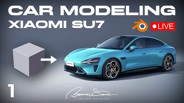 How to Make a Car in Blender Part 1 [Tutorial] Xiaomi SU7