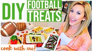 DIY EASY FOOTBALL TREATS! NFL COOK WITH ME! | Brianna K image