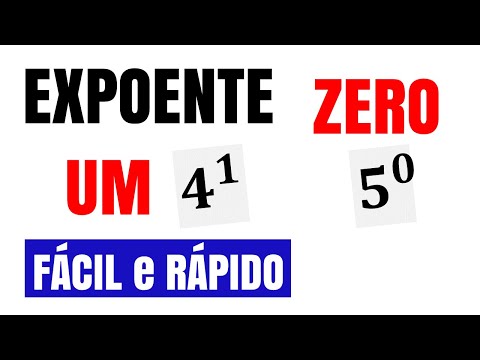 Vídeo: Por que um expoente da potência 0 é 1?