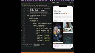 Flutter UI | Discover Page UI Design - Day  48 #shorts