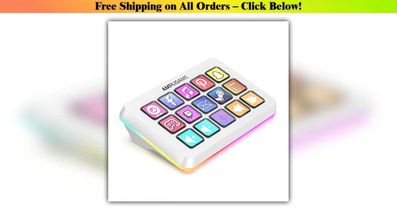 FIFINE D6 Macro Stream Controller App-Triggered Actions with 15-Key Programmable Deck for Live