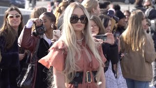Romee Strijd at the Dior Fashion Show in Paris
