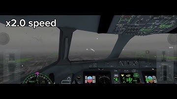 Simple landing with ATR 42