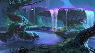 Calming Magical Forest Waterfall with soft ambience and nature ASMR perfect for meditation or sleep! screenshot 3